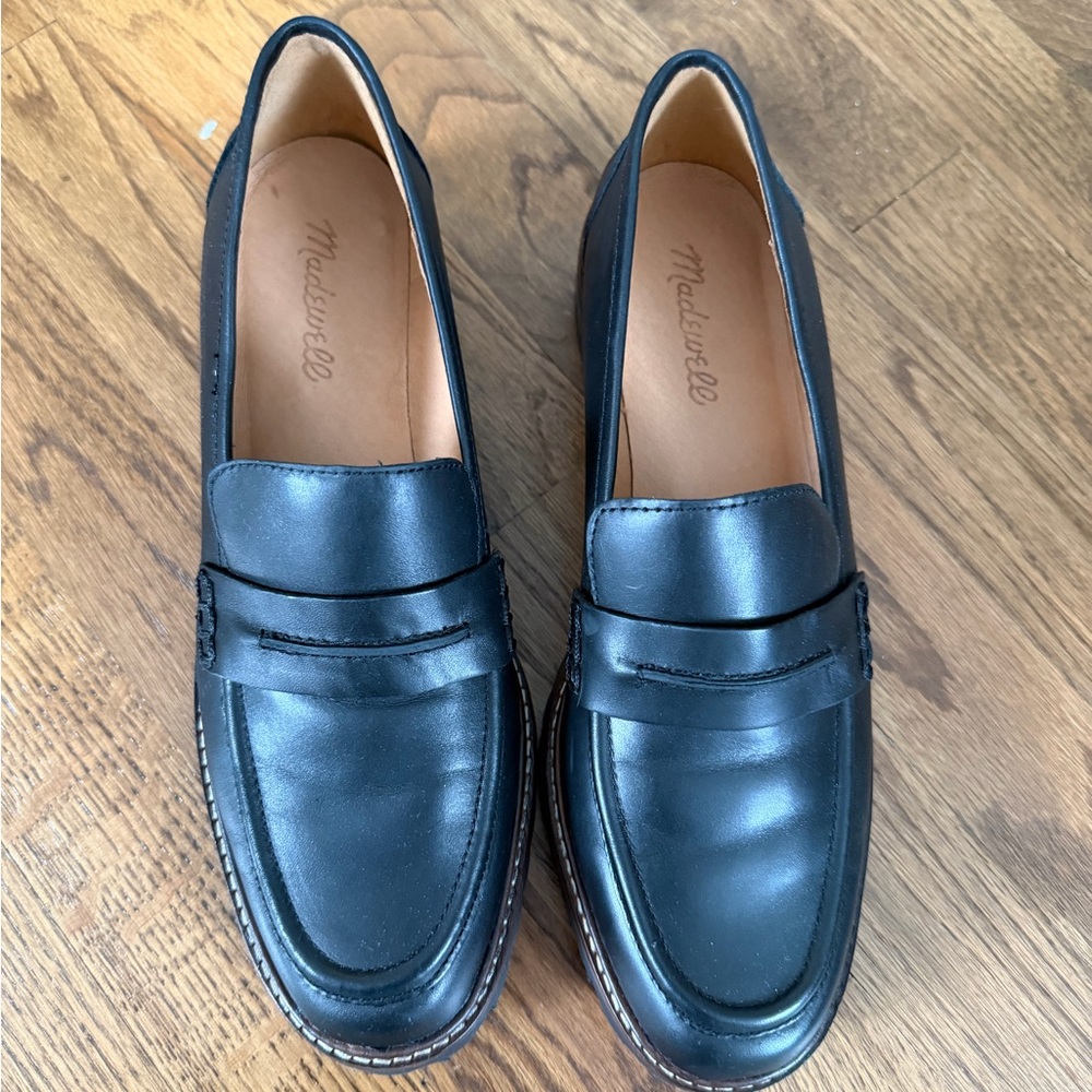 Madewell - The Corinne Lugsole Loafers - Black - size 9 - Picture 2 of 6